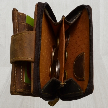 Flevado Schlüsseltasche Aus Büffelleder - Kleine Geldbörse & Schlüsselanhänger Für Damen Und Herren