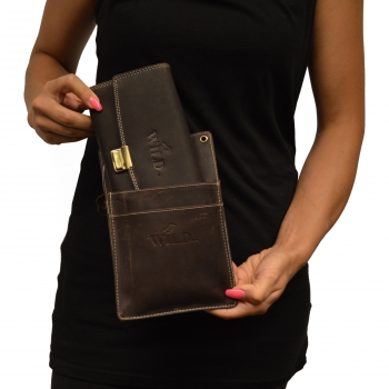 flevado Robustes Kellner Set geöltes Wasser-Büffelleder Natural Leder ...