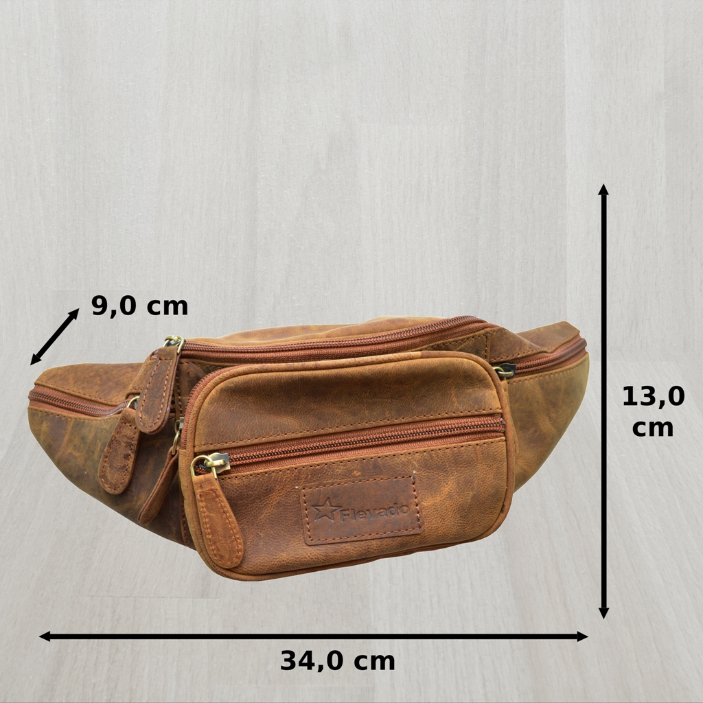 LOVIVER Hüfttasche Damen - Gothic Style PU Leder Mit Verstellbarem Gurt