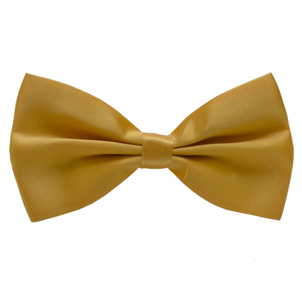 flevado Fliegen 12,5 x 7 cm Anzugfliege mit Verstellbarer Schleife und Druckverschluss Gelb-Gold