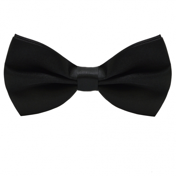 flevado Fliegen 12,5 x 7 cm Anzugfliege mit Verstellbarer Schleife und Druckverschluss Schwarz